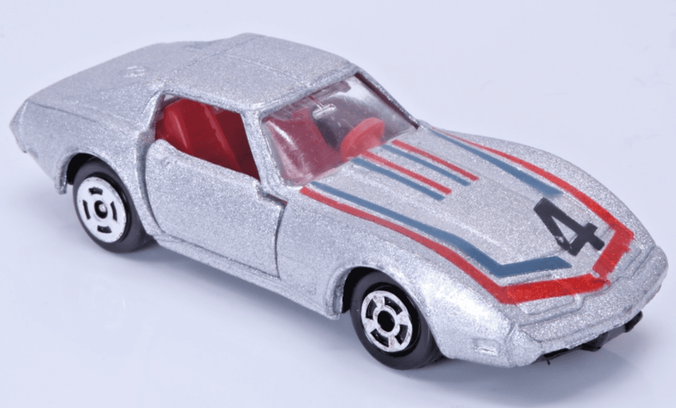 Yat Ming ~ CORVETTE STINGRAY ~ #1065 Hong Kong Diecast Car Silver