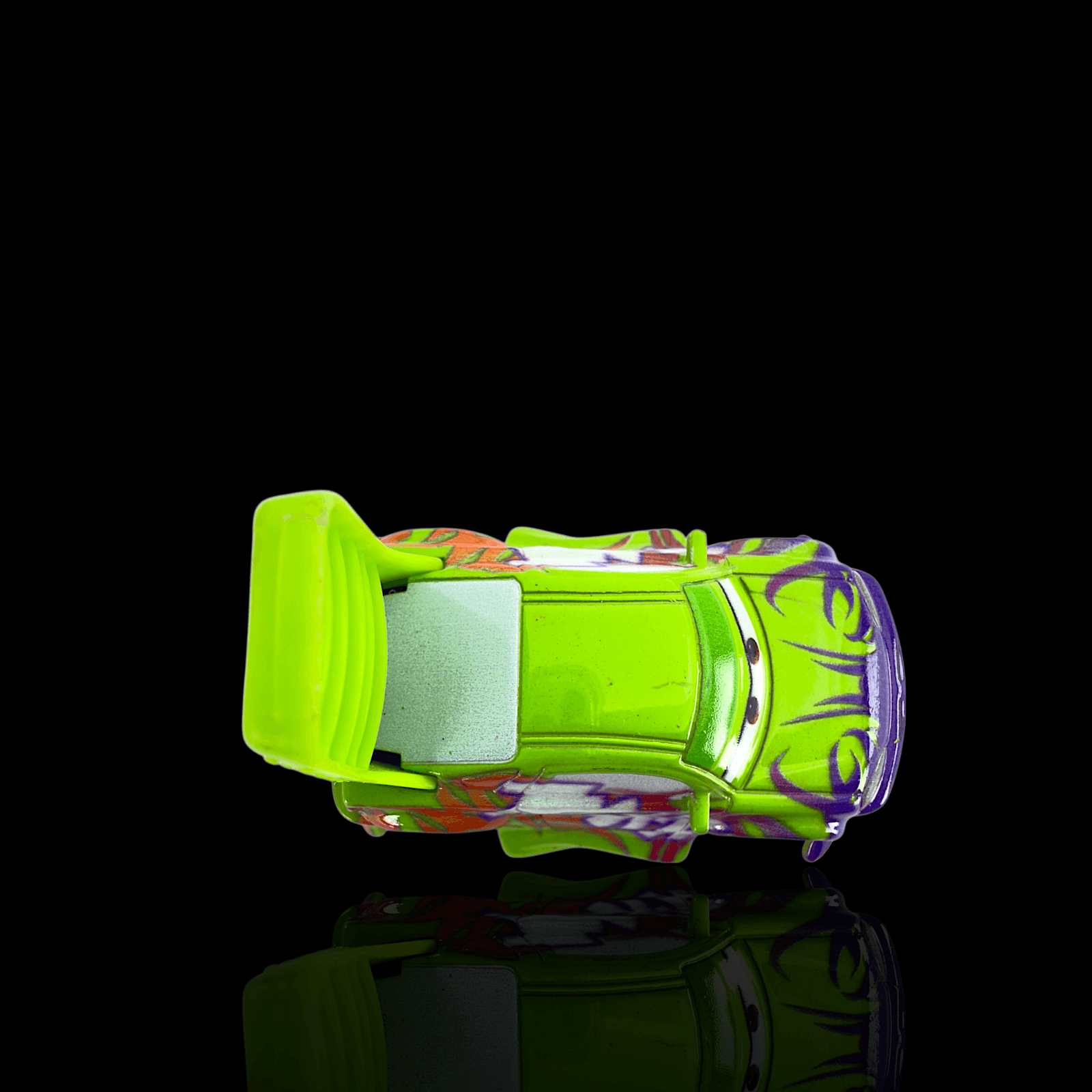 Disney Pixar Cars Wingo Tuners Diecast 1:55 Green Flames Spoiler Mattel - Thumbnail 5