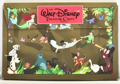 Walt Disney Treasure Chest 4 LARGE Story Books 1991