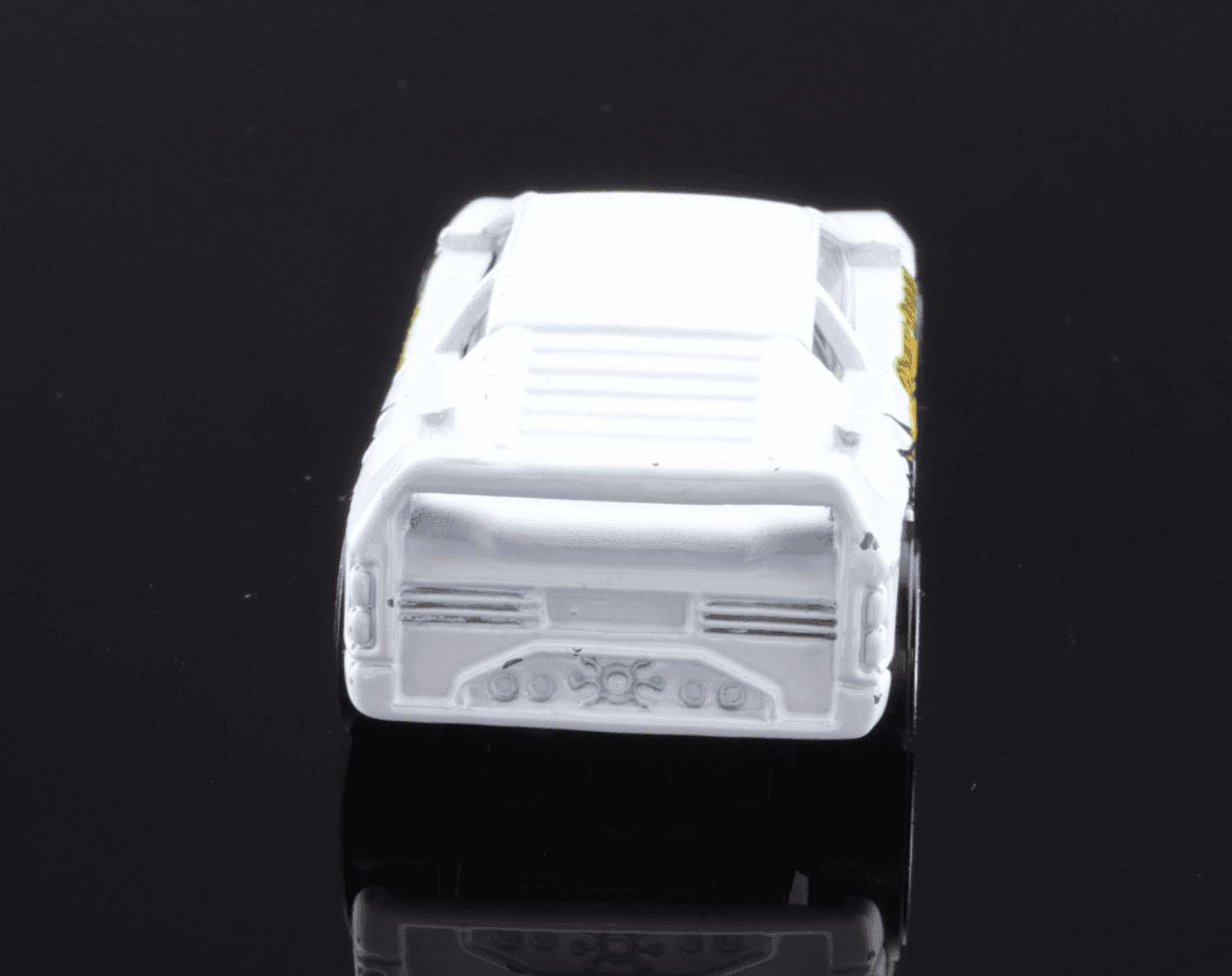 VINTAGE 1990 Hot Wheels ~ ZENDER FACT 4 ~ White / Green Flame Diecast 1:64 - Thumbnail 7