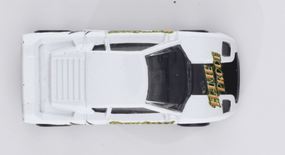 VINTAGE 1990 Hot Wheels ~ ZENDER FACT 4 ~ White / Green Flame Diecast 1:64 - Thumbnail 9
