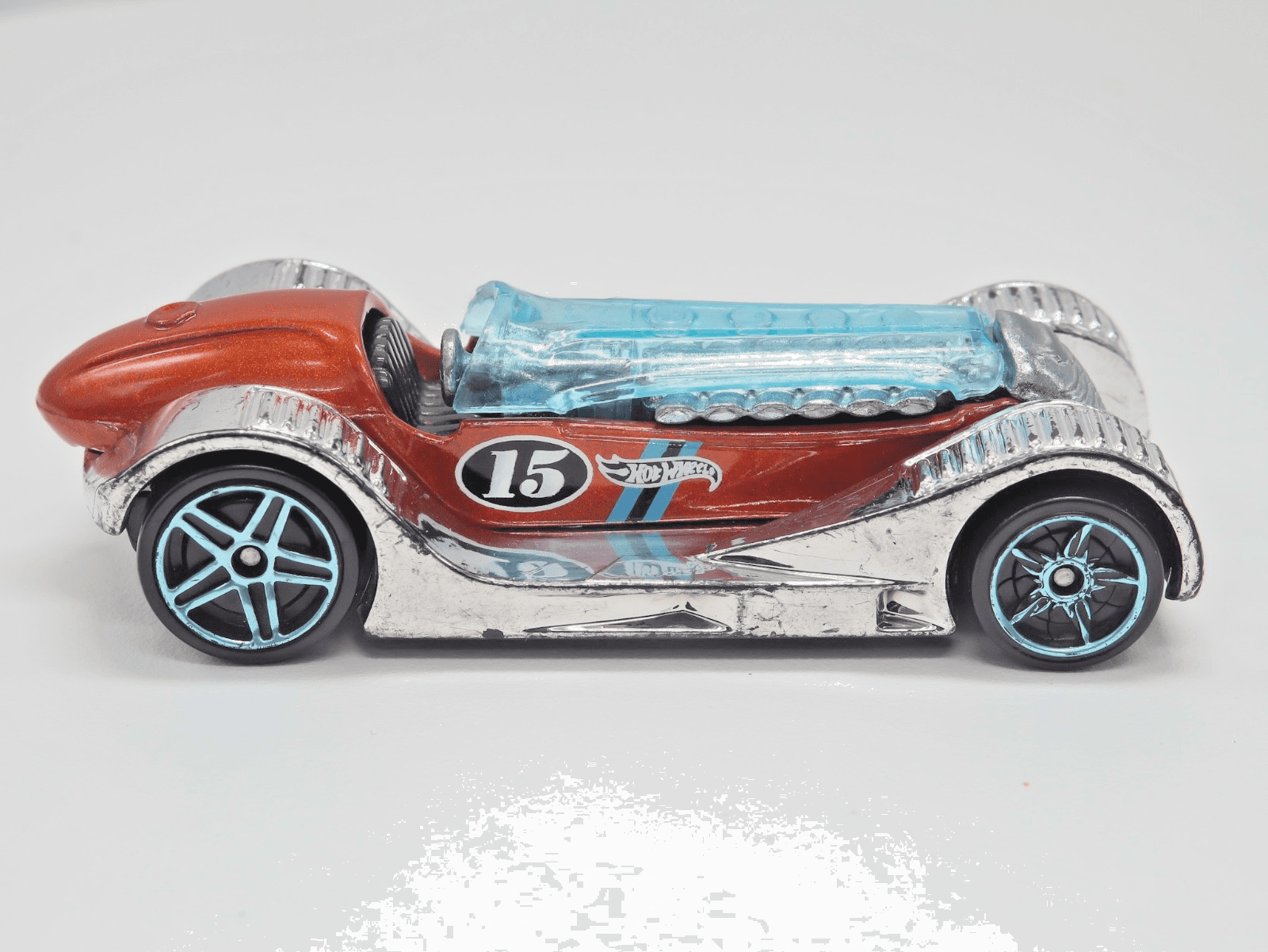 Hot Wheels ~ BRIT SPEED ~ Red Silver Diecast 1:64 Car - Thumbnail 2