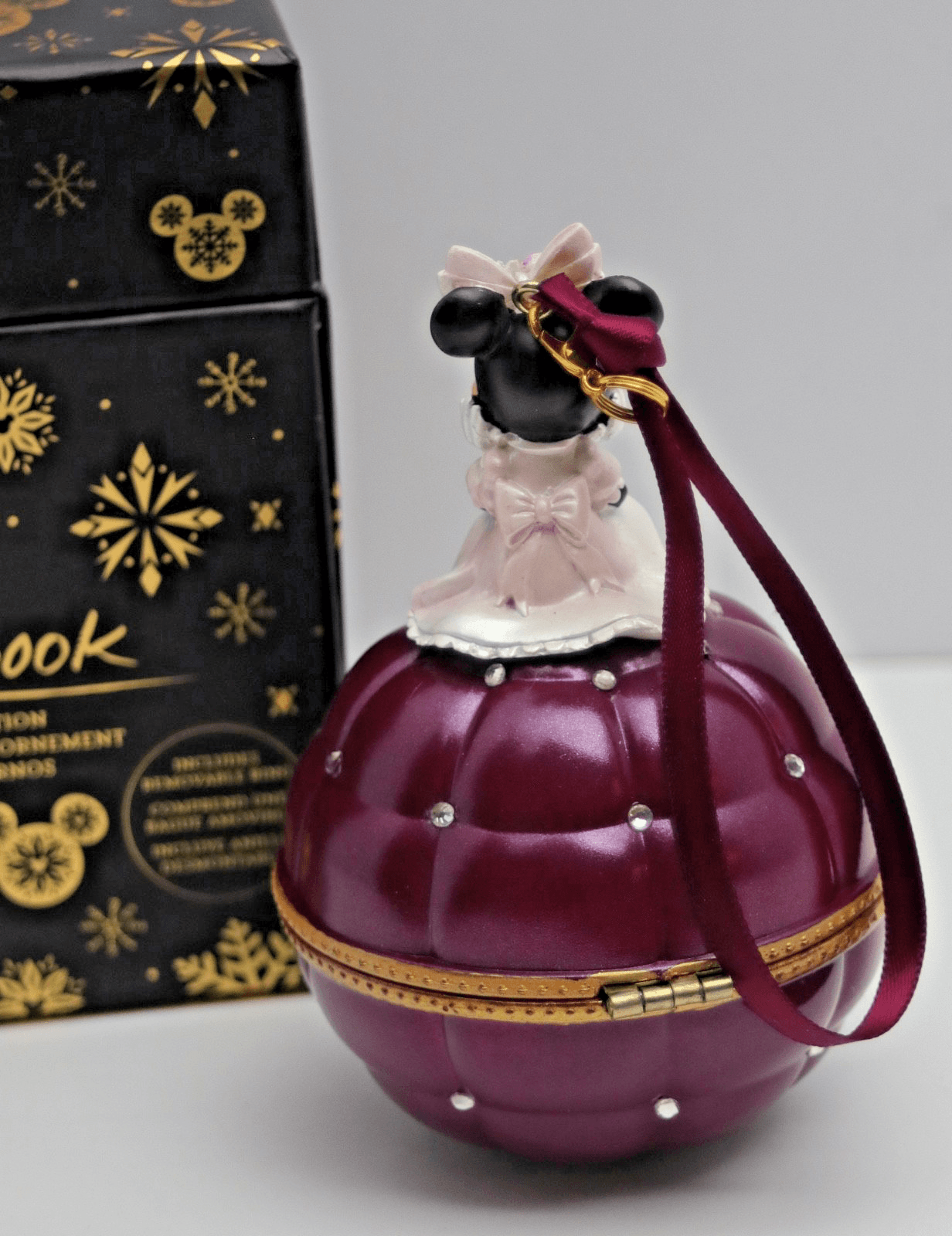 Disney Parks Sketchbook Minnie Mouse Ring Box Ornament - Thumbnail 4