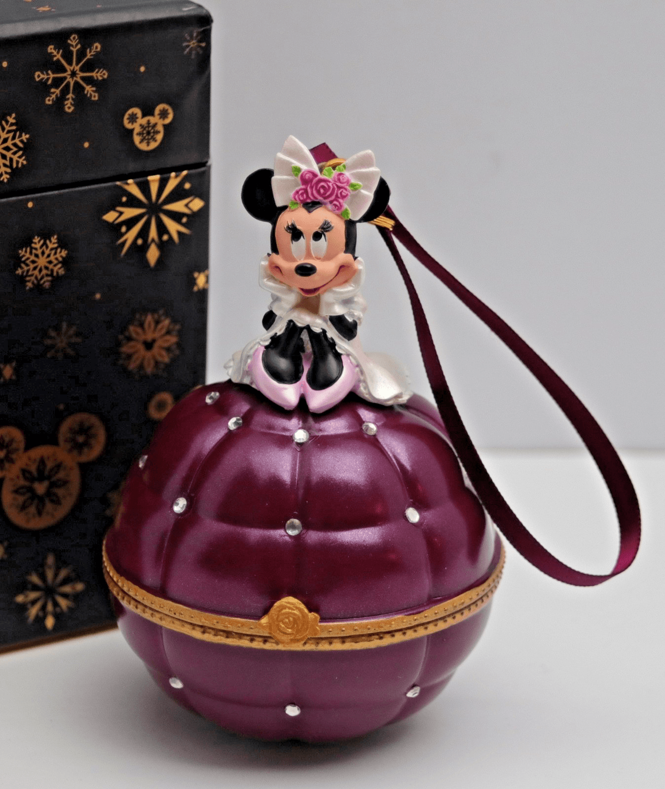 Disney Parks Sketchbook Minnie Mouse Ring Box Ornament - Thumbnail 2