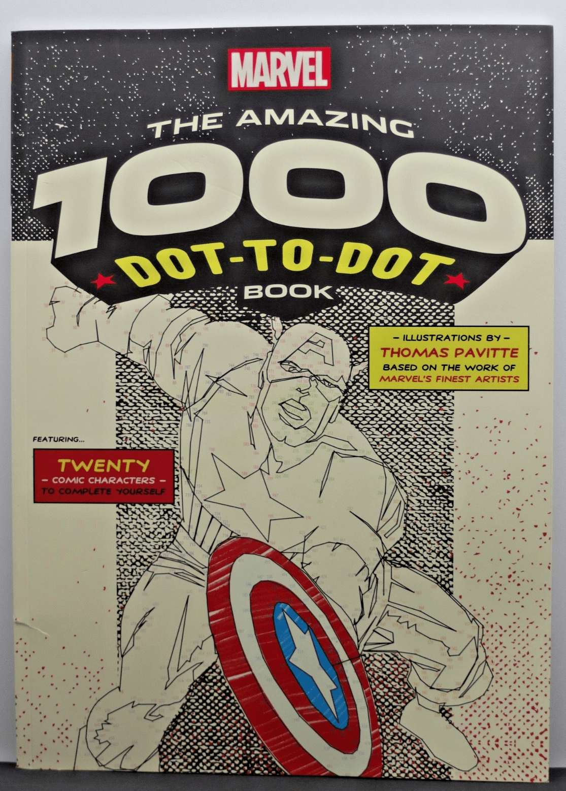 2016 Marvel: The Amazing 1000 Dot-to-Dot Book ~ Thomas Pavitte 20 Characters