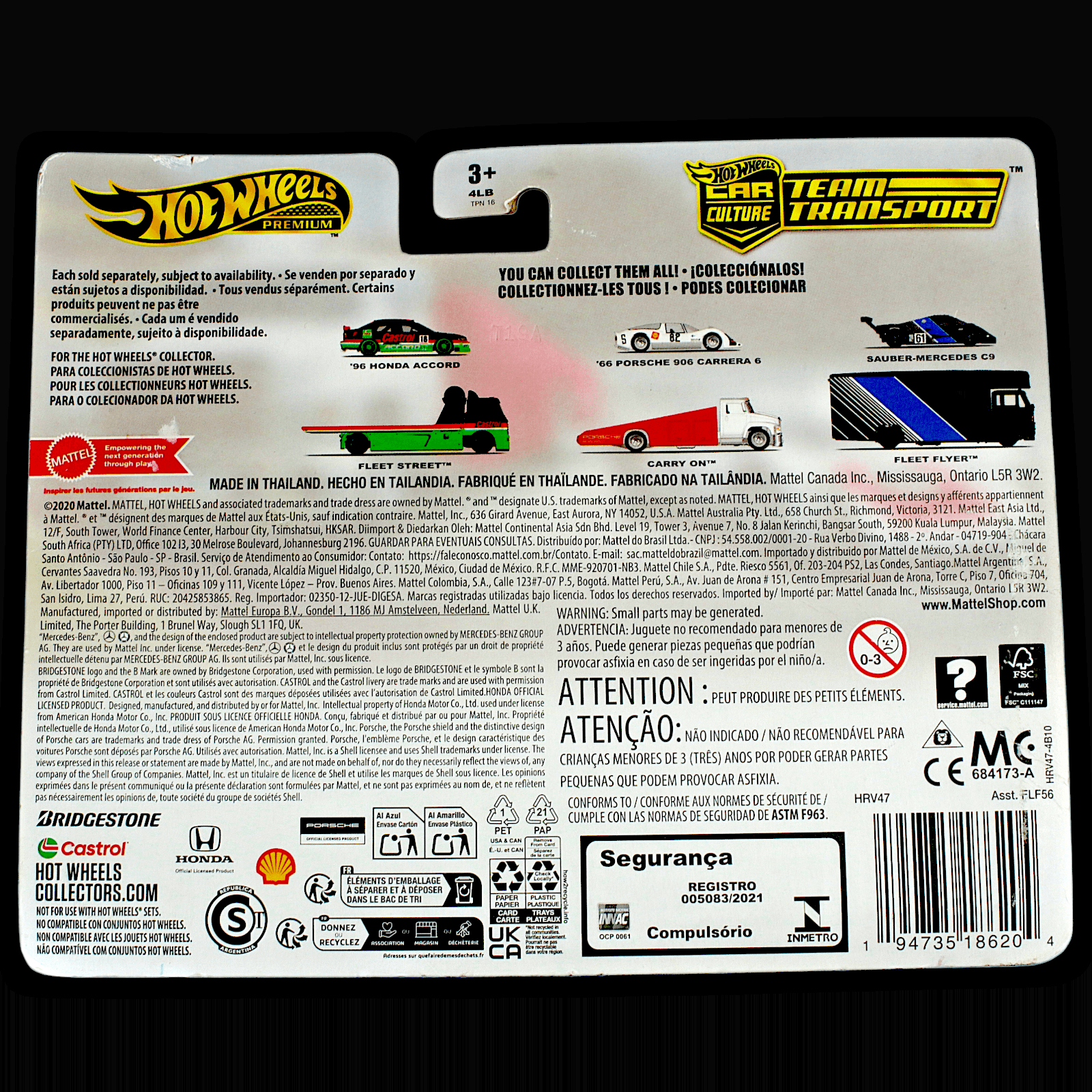 HOT WHEELS PORSCHE 906 CARRERA Carry On Car Culture Team Transport Premium SHELL - Thumbnail 2
