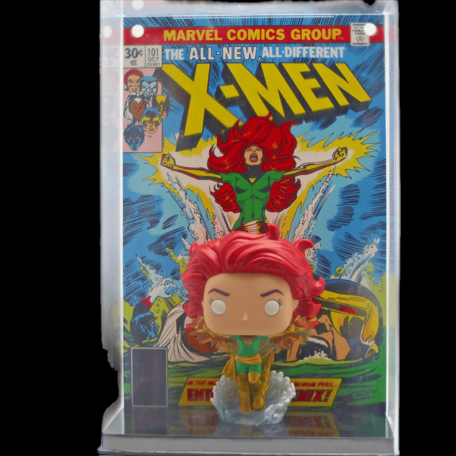 Funko POP ~ Marvel Comic Covers X-Men #101 Phoenix #33 Figure w/ Case - Thumbnail 3