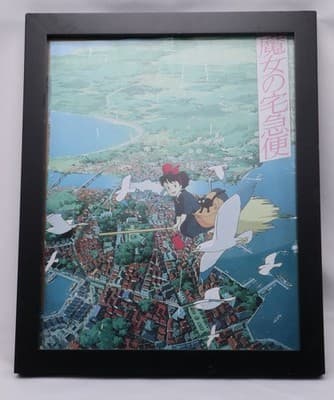 KIKI'S DELIVERY SERVICE Movie MINI POSTER Japanese (DAMAGED But Displayed Ok)
