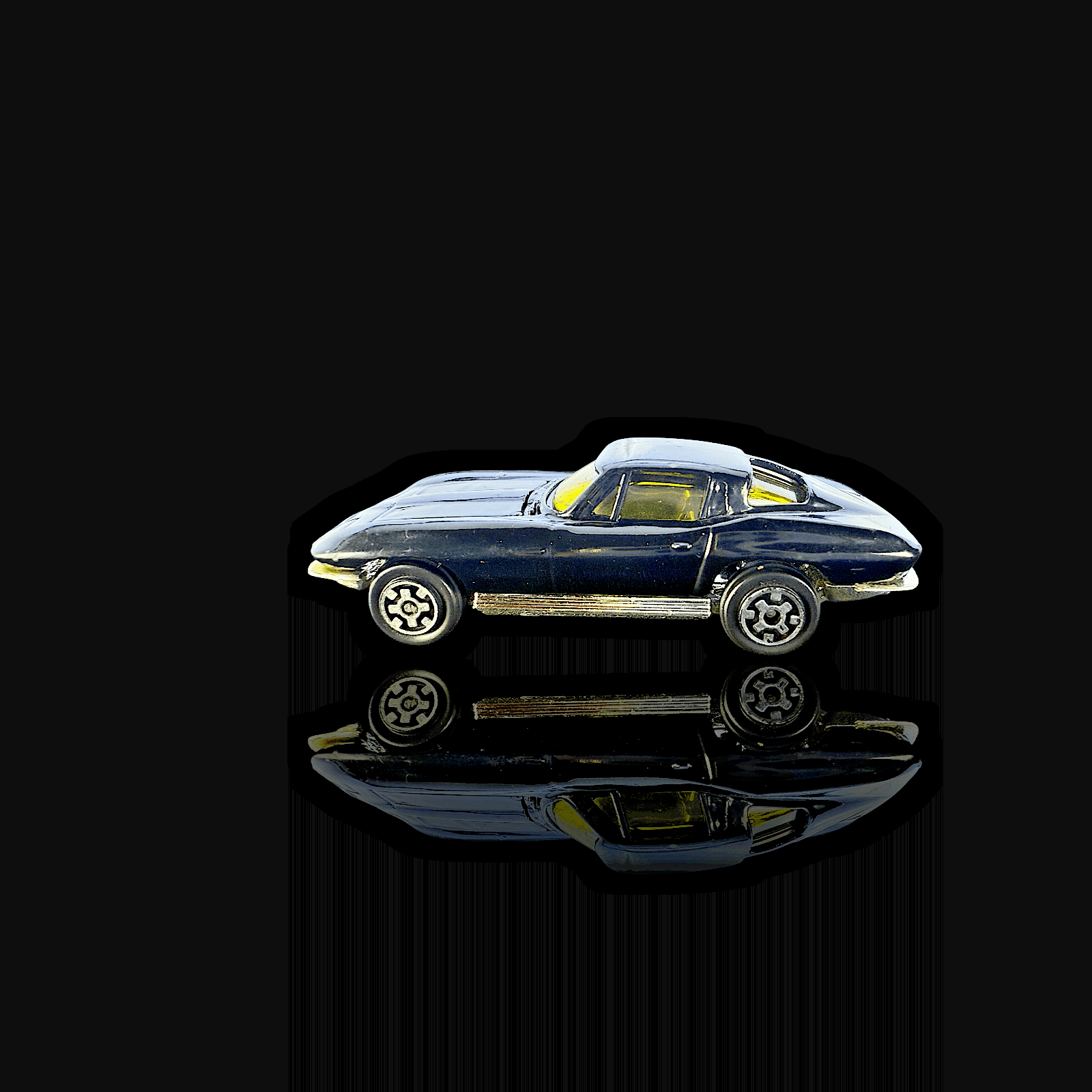 Kidco ~ 1963 CORVETTE STINGRAY ~ Split Window ~ Diecast Black - Thumbnail 2