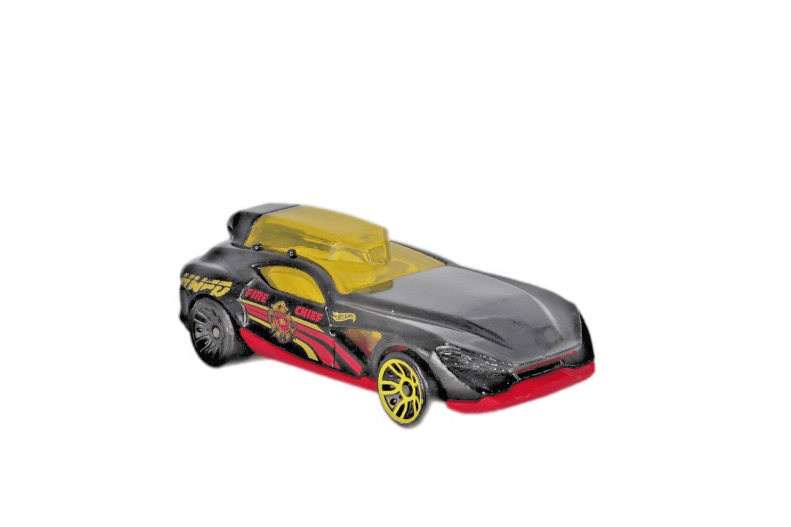 2017 Hot Wheels ~ MASTER FIRE CHIEF ~ Black Yellow 1:64 Diecast Car - Thumbnail 5