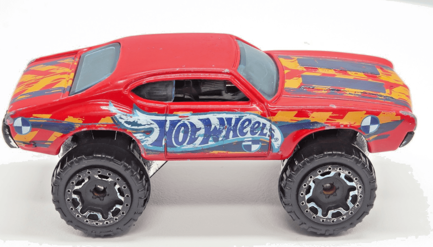 2016 Hot Wheels Daredevils ~ OLDS 442 W-30 (1/10) ~ Red Hi-Rakers 1/64 - Thumbnail 3
