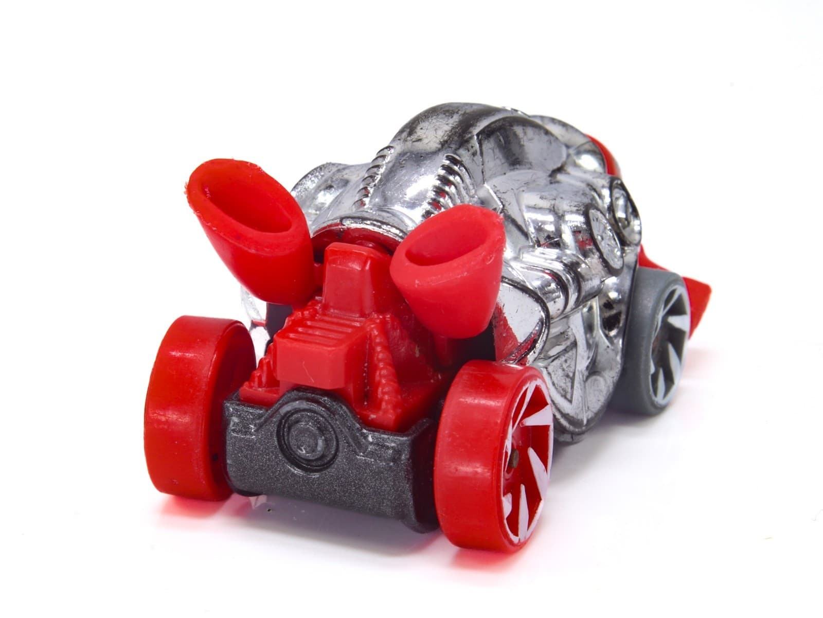 2021 Hot Wheels Street Beasts ~ TURTUSHELL (5/5) ~ 172/250 Silver/Red Diecast - Thumbnail 6