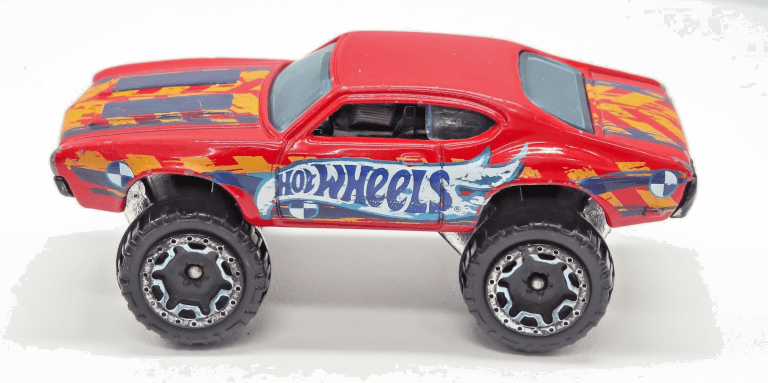 2016 Hot Wheels Daredevils ~ OLDS 442 W-30 (1/10) ~ Red Hi-Rakers 1/64 - Thumbnail 4