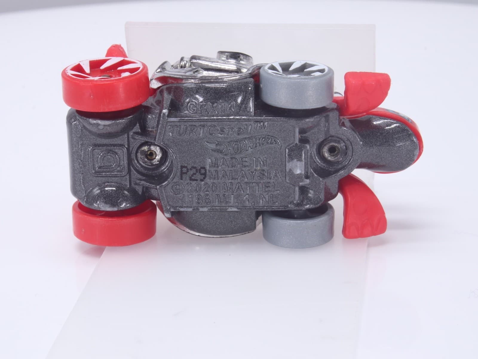 2021 Hot Wheels Street Beasts ~ TURTUSHELL (5/5) ~ 172/250 Silver/Red Diecast - Thumbnail 7