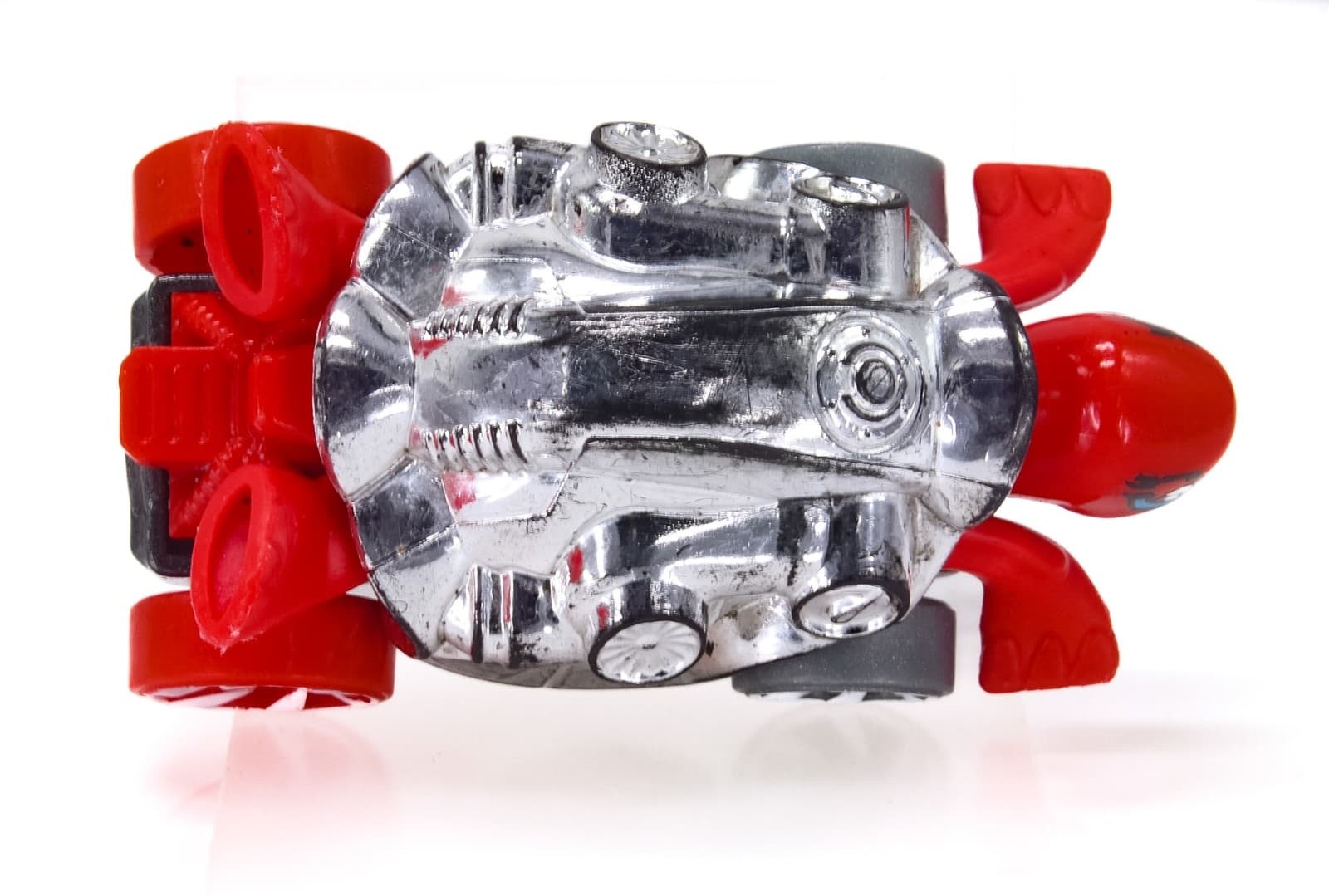 2021 Hot Wheels Street Beasts ~ TURTUSHELL (5/5) ~ 172/250 Silver/Red Diecast - Thumbnail 5