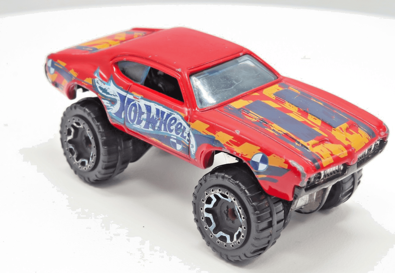 2016 Hot Wheels Daredevils ~ OLDS 442 W-30 (1/10) ~ Red Hi-Rakers 1/64