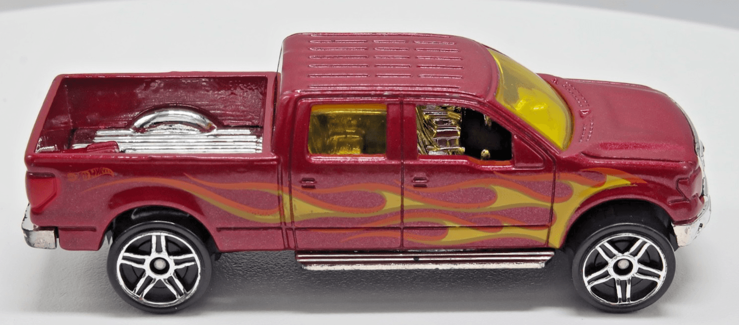 2016 Hot WHeels Hot Trucks 5-Pack Exclusive ~ 2009 FORD F-150 ~ Red Diecast 1:64 - Thumbnail 3