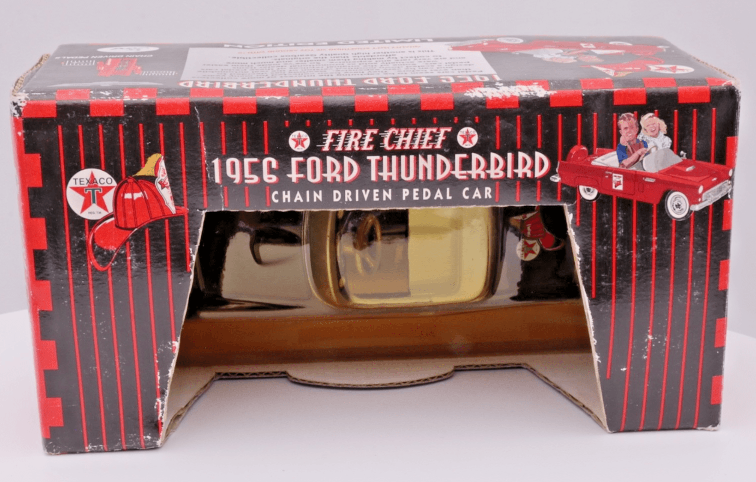 GEARBOX Collectible ~ 1956 FORD THUNDERBIRD ~ Texaco Fire Chief Series #3 1:43 - Thumbnail 2