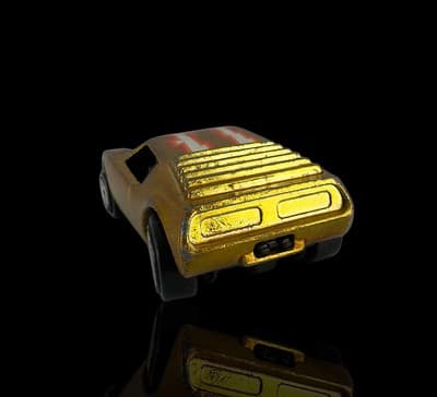 HOT WHEELS 1985 ~ Ultra Hots Gold ~ Vintage ~ Redliner ~ Diecast Car - Thumbnail 7