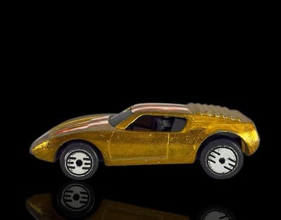 HOT WHEELS 1985 ~ Ultra Hots Gold ~ Vintage ~ Redliner ~ Diecast Car - Thumbnail 3