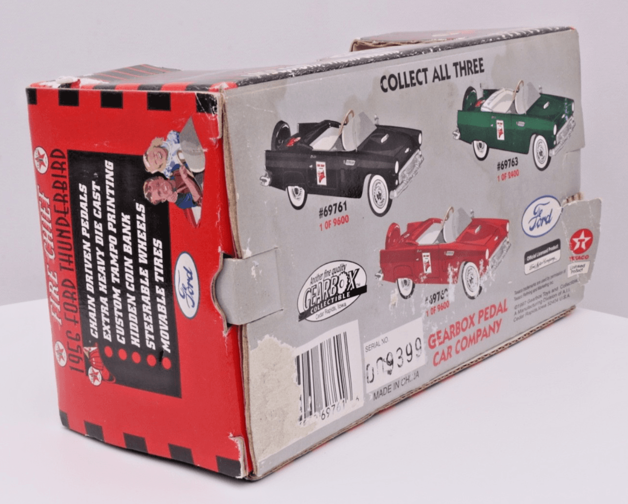 GEARBOX Collectible ~ 1956 FORD THUNDERBIRD ~ Texaco Fire Chief Series #3 1:43 - Thumbnail 3