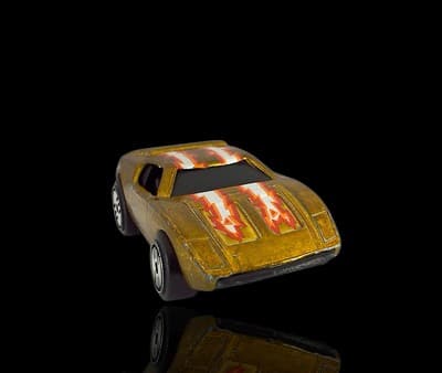 HOT WHEELS 1985 ~ Ultra Hots Gold ~ Vintage ~ Redliner ~ Diecast Car - Thumbnail 8