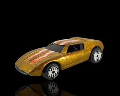 HOT WHEELS 1985 ~ Ultra Hots Gold ~ Vintage ~ Redliner ~ Diecast Car - Thumbnail 2