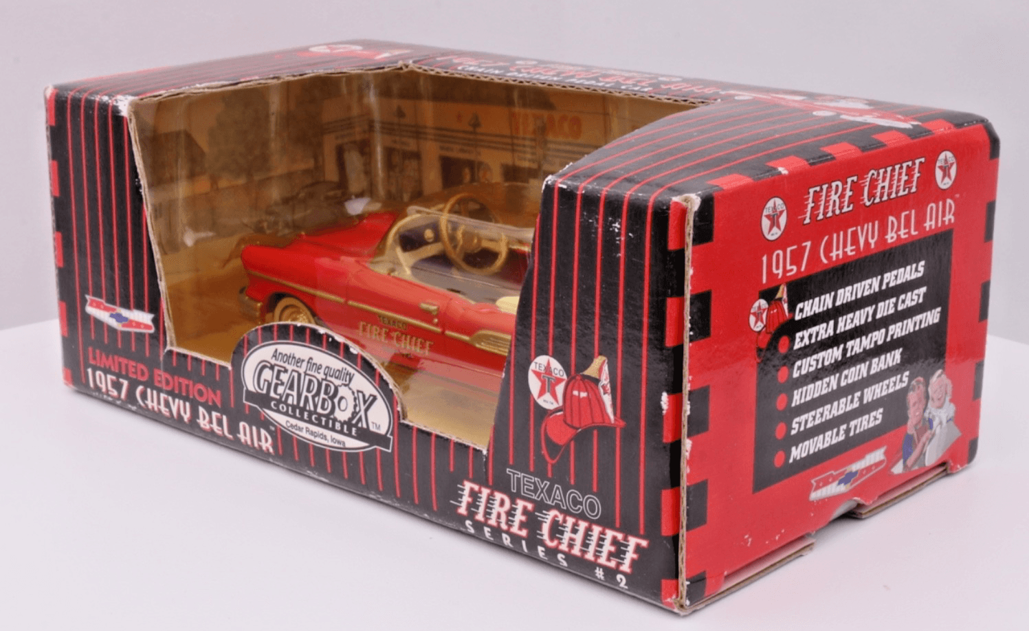 Gearbox Collectible ~ Texas Fire Chief Series #2 ~ 1957 Chevy Bel Air Fire - Thumbnail 13