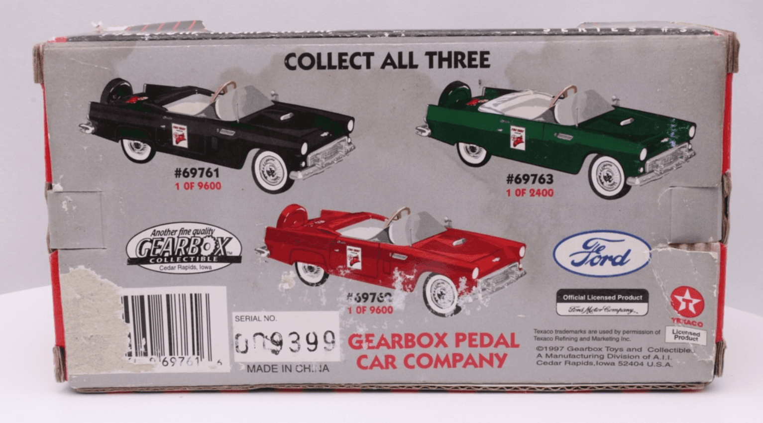 GEARBOX Collectible ~ 1956 FORD THUNDERBIRD ~ Texaco Fire Chief Series #3 1:43 - Thumbnail 6