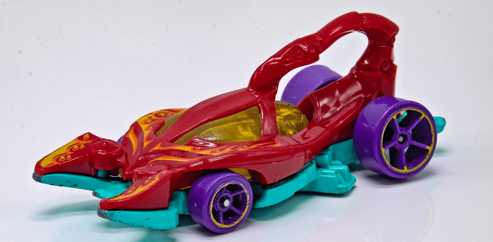 2016 Hot Wheels Street Beasts ~ SCORPEDO (204/250) ~ Red Cyan Purple Diecast - Thumbnail 2