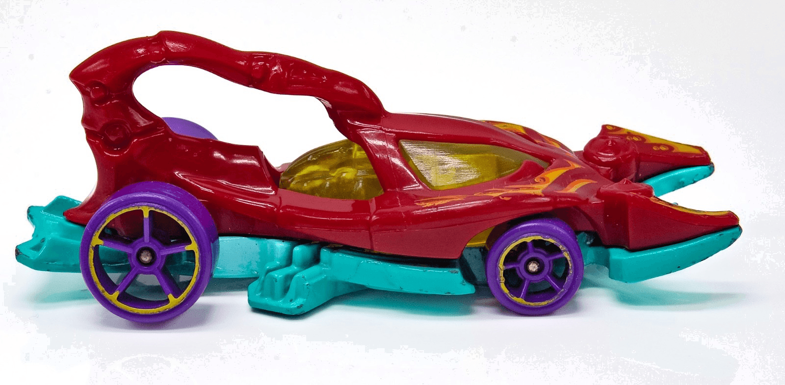 2016 Hot Wheels Street Beasts ~ SCORPEDO (204/250) ~ Red Cyan Purple Diecast - Thumbnail 3