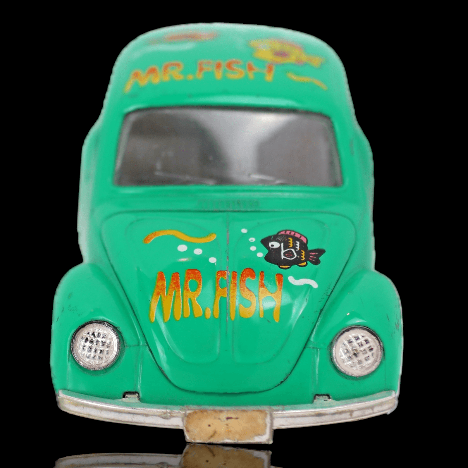 VW Beetle ~ Mr. Fish ~ SS5702 Green Diecast Toy Car 1:32 - Thumbnail 4