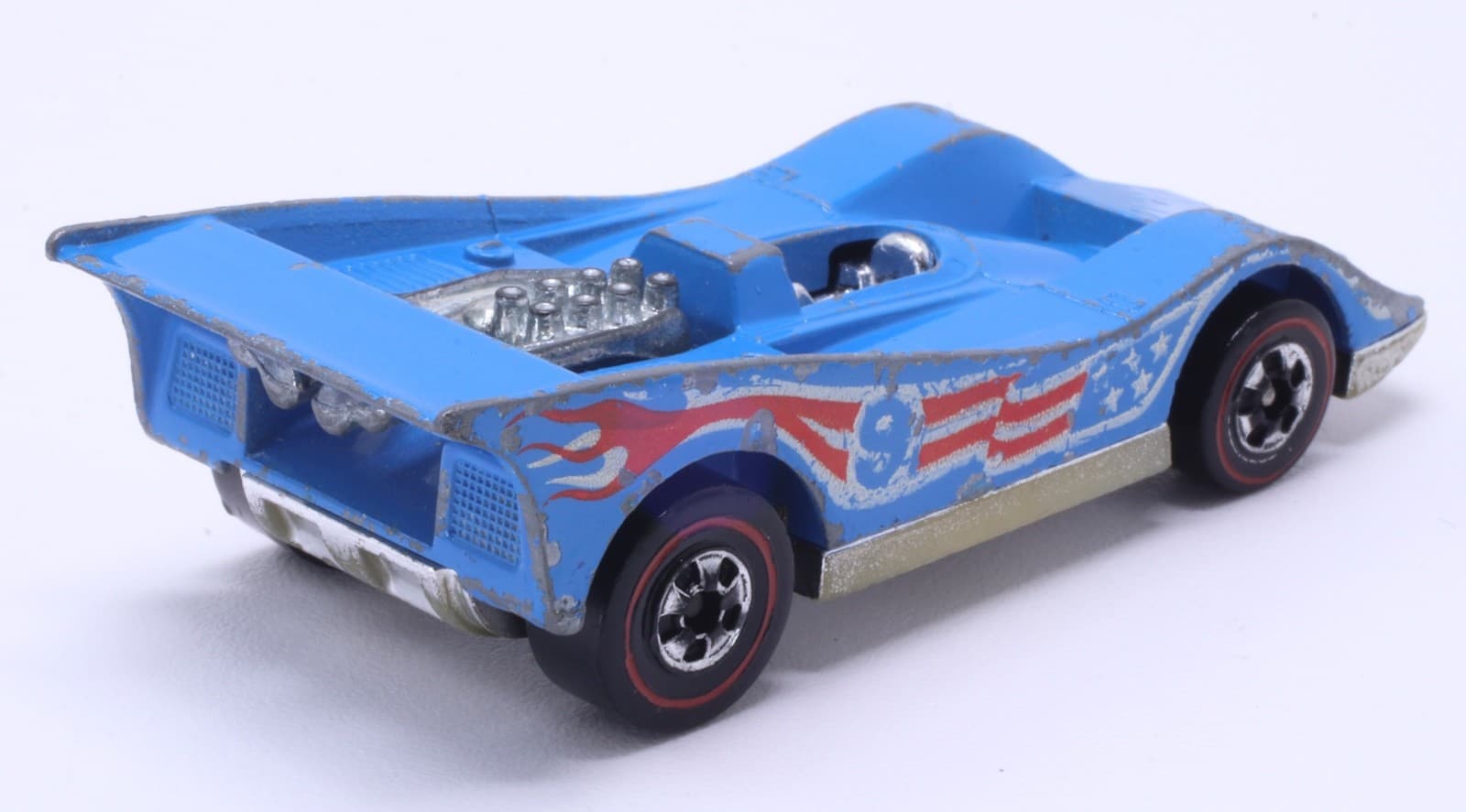 VINTAGE 1973 Hot Wheels Redline ~ AMERICAN VICTORY #9 ~ Blue Race Car Hong Kong - Thumbnail 6