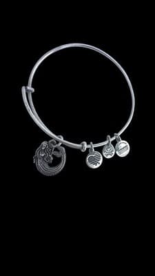 Alex & Ani Bracelet Lot Of 10 Silver & Gold Tone Expandable Bangles With Charms - Thumbnail 4