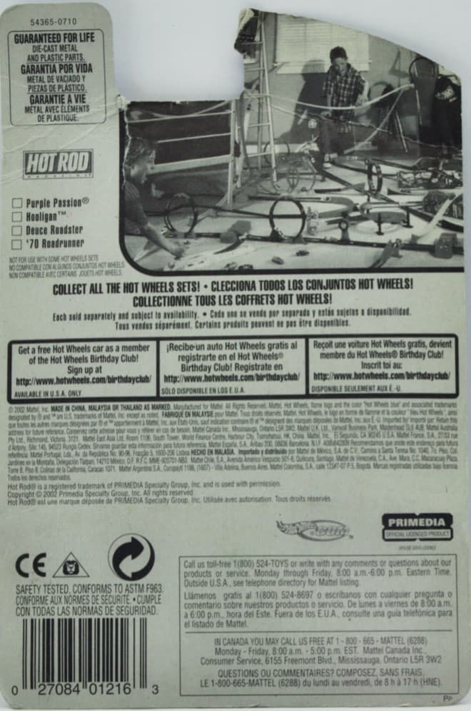 2002 Hot Wheels PURPLE PASSION ~ #107 Hot Rod Magazine Series 1/4 ~ 1:64 Diecast - Thumbnail 2