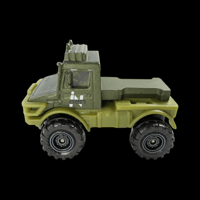 Matchbox Jurassic World '97 Mercedes-Benz Unimog U1300 Green Diecast Truck - Thumbnail 2