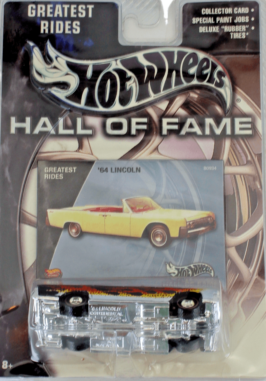 2002 Hot Wheels Hall of Fame Rides ~ 1964 LINCOLN CONTINENTAL ~ Real Riders 1:64 - Thumbnail 2