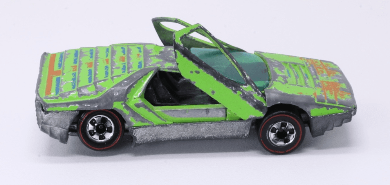 VINTAGE Hot Wheels Redline ~ 1969 CARABO Light Green Enamel Diecast Mattel - Thumbnail 5