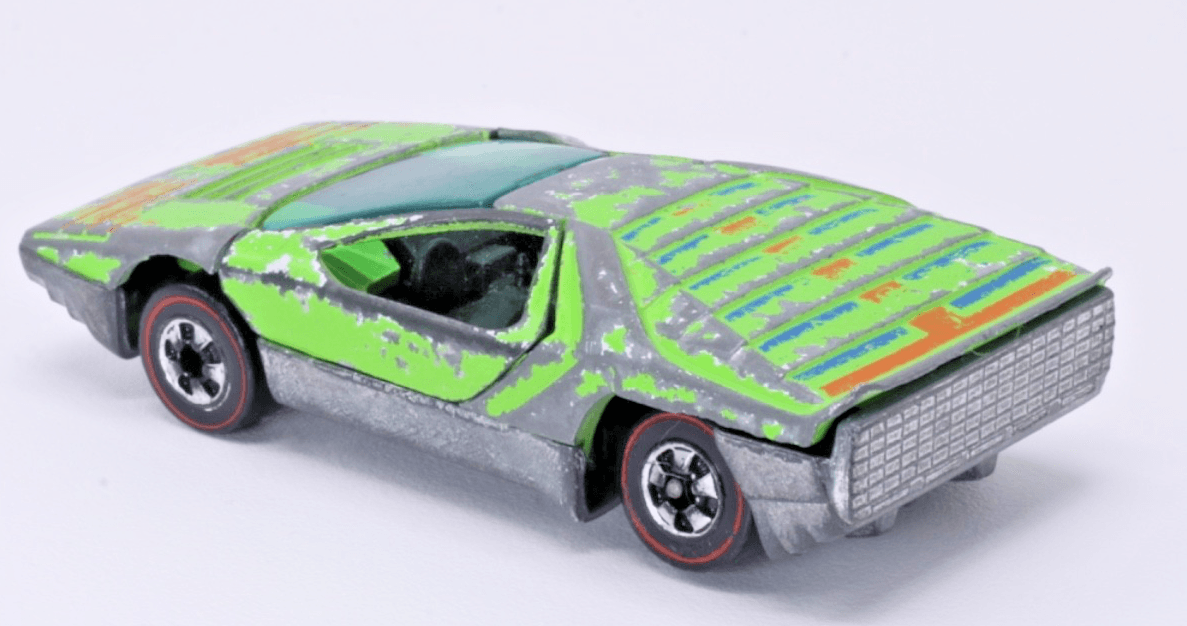 VINTAGE Hot Wheels Redline ~ 1969 CARABO Light Green Enamel Diecast Mattel - Thumbnail 7