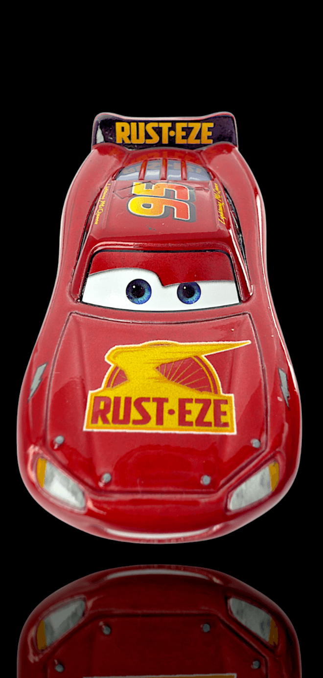 Disney Pixar Cars ~ 2016 Lightning McQueen #95 Rust-Eze Red ~ 1:55 Diecast - Thumbnail 5