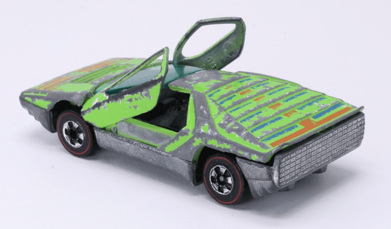 VINTAGE Hot Wheels Redline ~ 1969 CARABO Light Green Enamel Diecast Mattel - Thumbnail 9