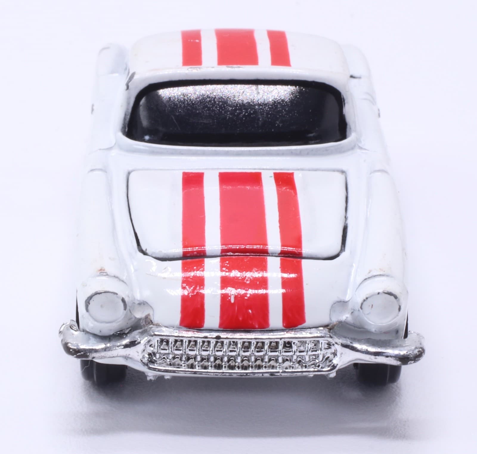 VINTAGE Kidco 1957 CHEVROLET CORVETTE ~ White Red Stripes 1:64 Diecast HK - Thumbnail 5