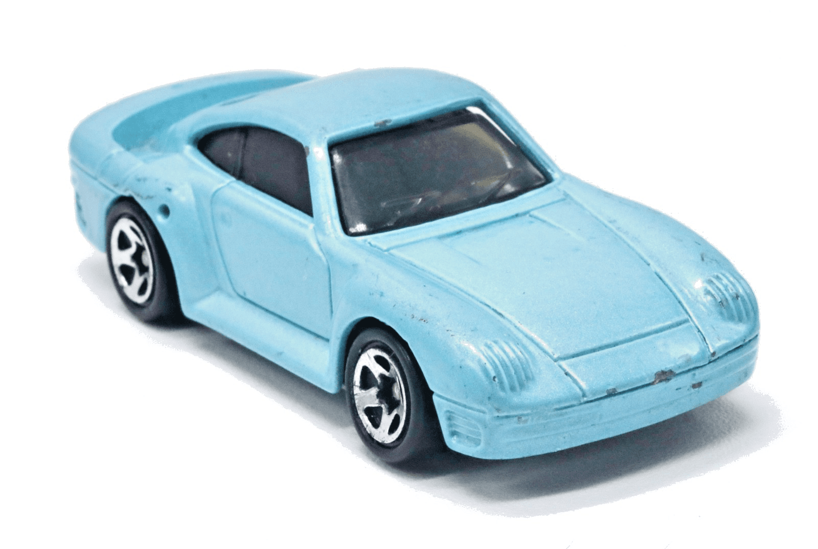 VINTAGE ~ Hot Wheels ~ 1987 PORSCHE 959 ~ Blue 5SP Wheels 1:64