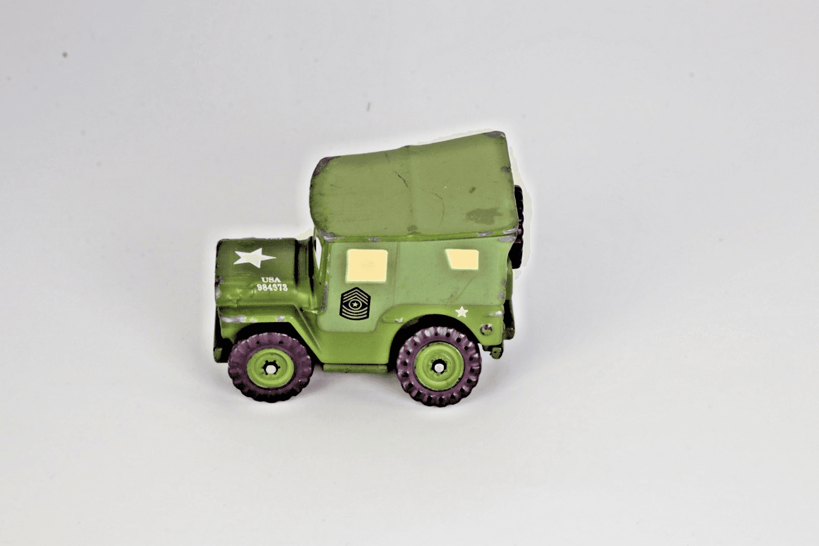 Disney Pixar Cars ~ SARGE ~ Army Green Jeep ~ 1:55 Diecast - Thumbnail 2