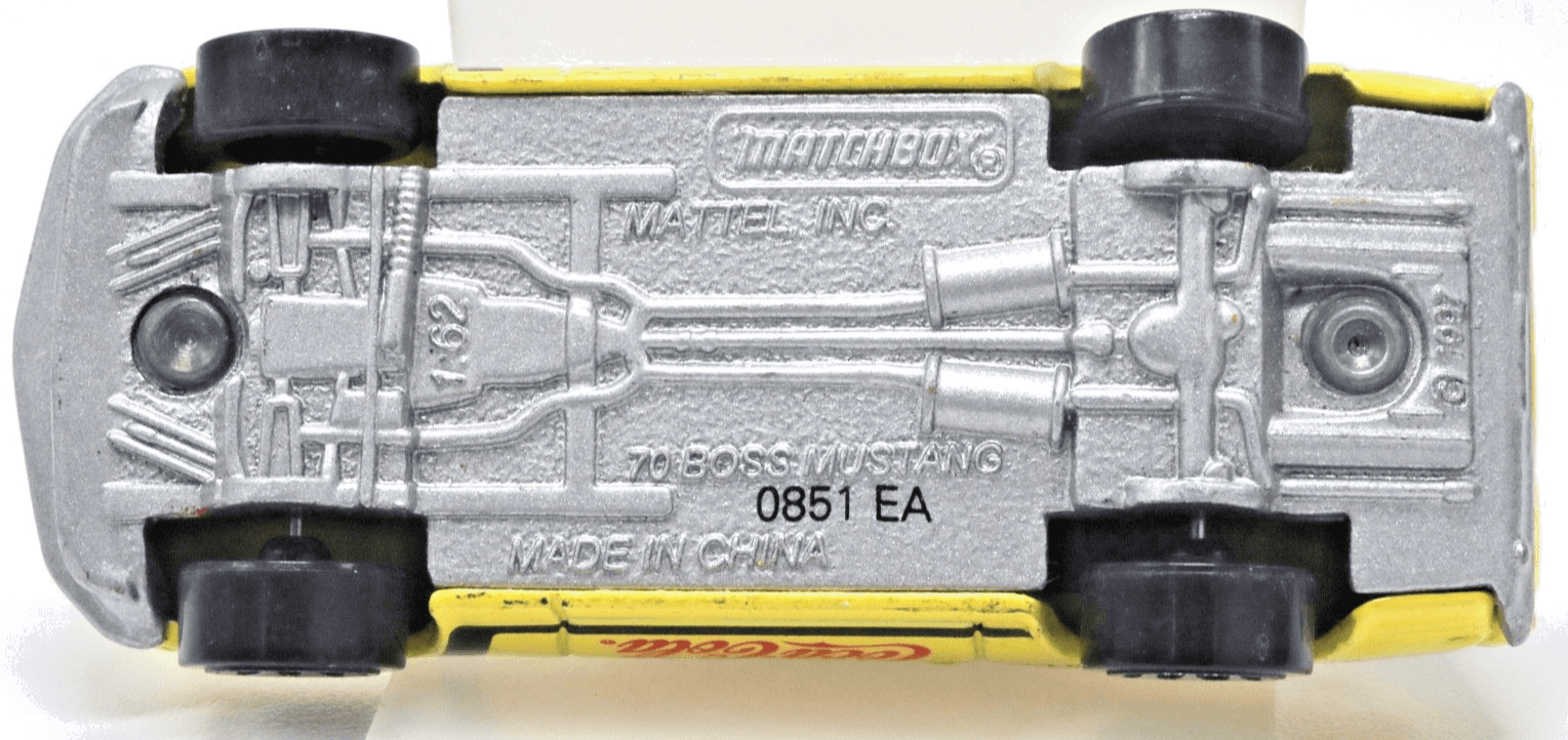 Matchbox ~ Coca-Cola Collectible Series ~ 1970 FORD MUSTANG BOSS 302 ~ 1/64 - Thumbnail 10