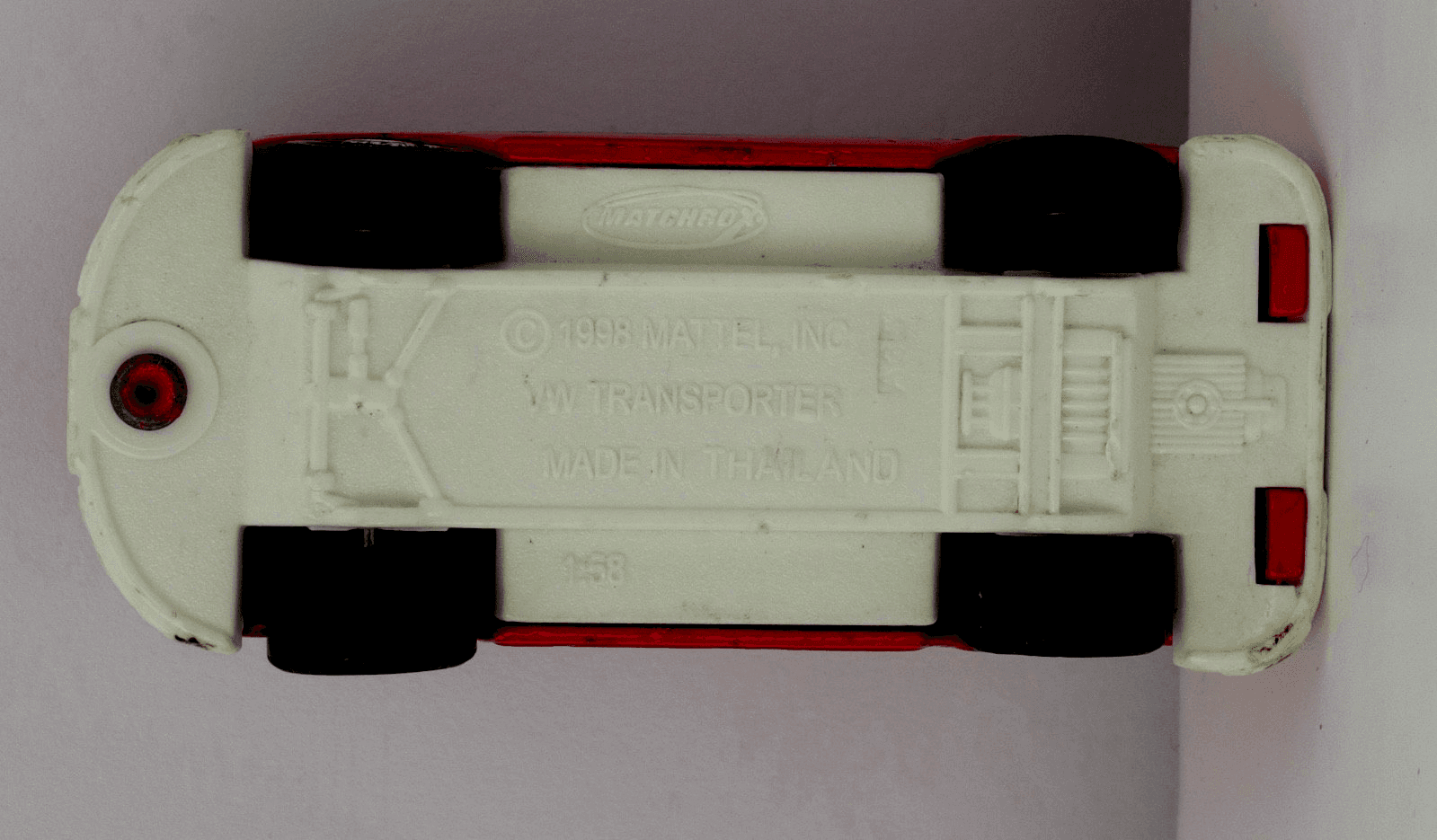 1998 Matchbox 1968 VW Van ~ Red Diecast 1:58 - Thumbnail 6