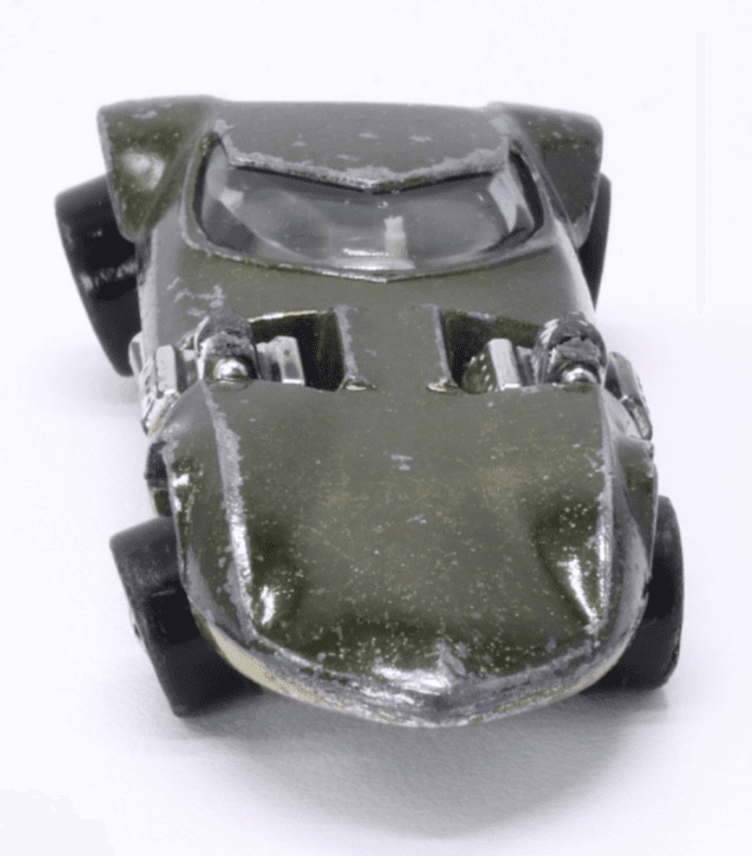 VINTAGE Hot Wheels Redline ~ 1968 TWIN MILL ~ Olive Green Diecast Car - Thumbnail 8
