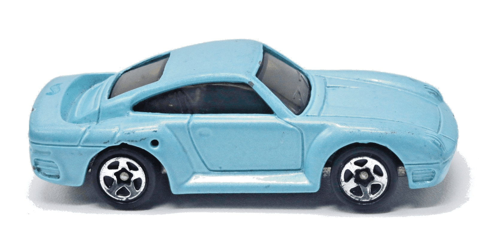 VINTAGE ~ Hot Wheels ~ 1987 PORSCHE 959 ~ Blue 5SP Wheels 1:64 - Thumbnail 3