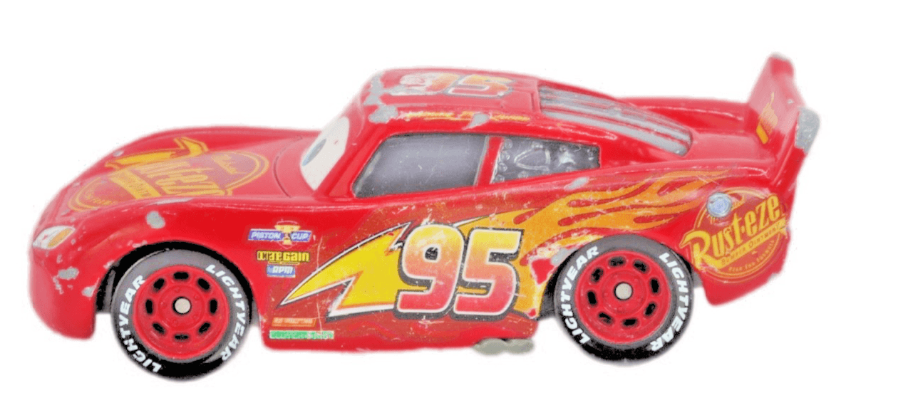 Disney Pixar Cars ~ LIGHTNING MCQUEEN #95 RUST-EZE ~ Red 1:55 Diecast - Thumbnail 5