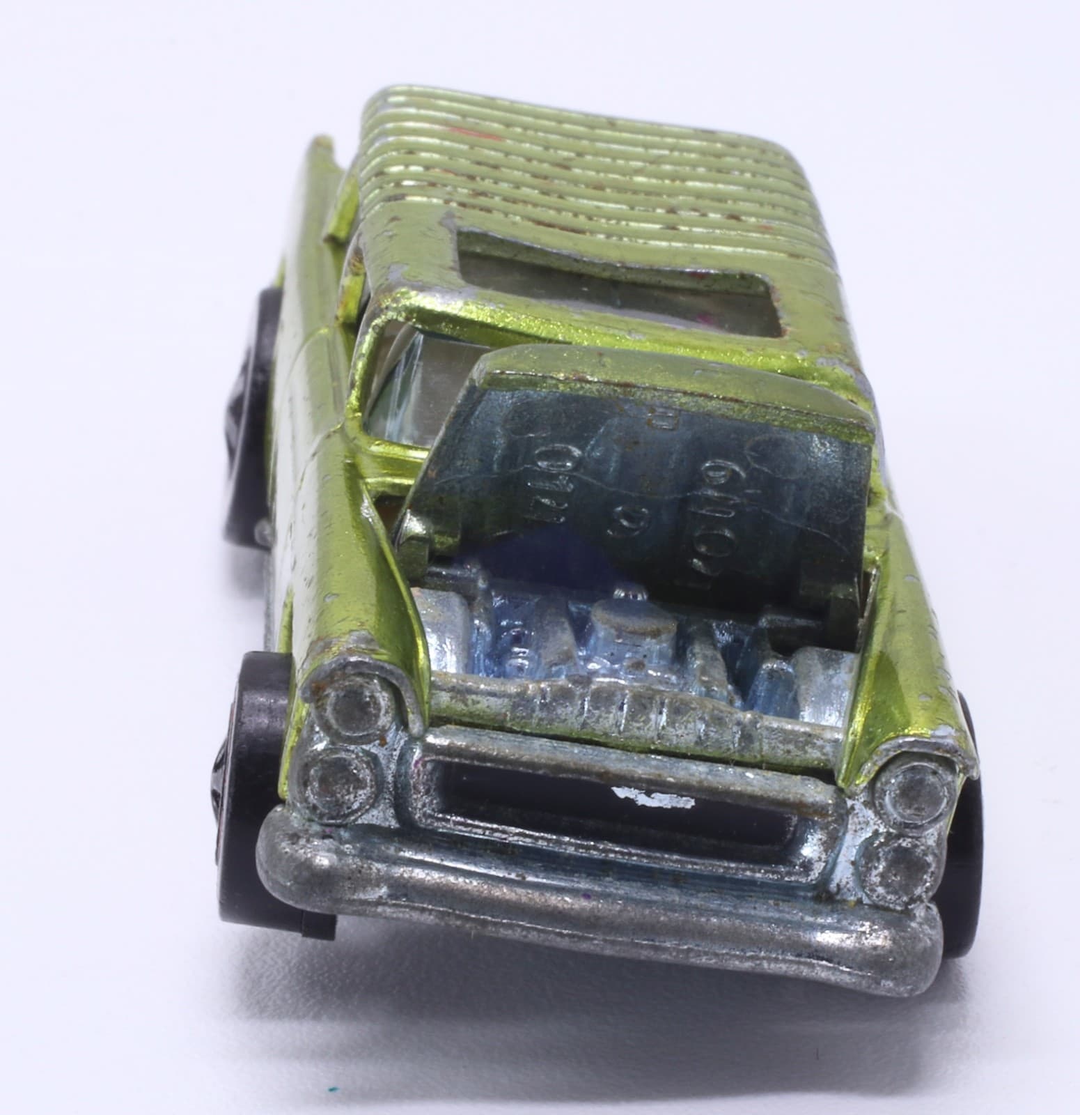 VINTAGE 1969 Hot Wheels Redline ~ CLASSIC NOMAD ~ Metallic Lime Green Diecast - Thumbnail 11
